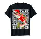 Rainbow Trout Fish Wearing Santa Hat Men Kids Ugly Christmas T-Shirt