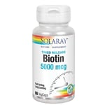 Biotin 5,000 mcg 60 Caps By Solaray