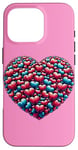 iPhone 16 Pro Cute Heart with Flowers and Hearts for Valentine's Day Case