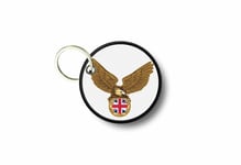 Keychain keyring print patch morale iron biker flag eagle uk england