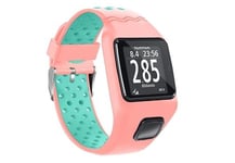 Strap-it Bracelet - compatible pour TomTom Runner 1 (rose/aqua)