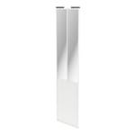 Porte de placard coulissante atelier blanc profil blanc GoodHome Arius H. 248,5 x L. 61.2 cm + amortisseurs