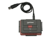 Manhattan Hi-Speed USB to SATA/IDE Adapter - Contrôleur de stockage - ATA / SATA 3Gb/s - USB 2.0