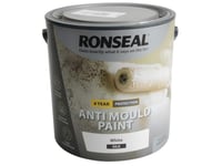 Ronseal 6 Year Anti Mould Paint White Silk 2.5 litre RSLAMPWS25L