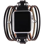 Leather Band Strap for Apple Watch Ultra 49mm Series 9 8 7 6 5 4 SE 38 41 44 mm