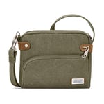 Travelon Unisex-Adult Anti-Theft Heritage Small Crossbody Bag Cross Body, Sage, 9.75 x 7.75 x 2.5