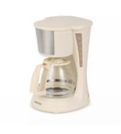 GEEPAS 750ml Filter Coffee Maker Machine Anti Drip Keep Warm Fast Brewing Cream