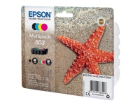 Epson 603 Multipack - 4-pack - svart, gul, cyan, magenta - original - blister med RF-larm/akustiskt larm - bläckpatron - för Expression Home XP-2150, 2155, 3150, 3155, 4150, 4155 WorkForce WF-2820, 2840, 2845, 2870