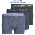 Jack & Jones Boys Boxer Multipack Underwear Trunks for Boys, 3 Pack, 8-16 Years