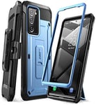 SUPCASE Coque Samsung Galaxy Note 20, Protection Robuste Bumper Antichoc avec Béquille et Clip Ceinture SANS Protecteur d'écran [Unicorn Beetle Pro] pour Samsung Galaxy Note 20 2020 (Bleu)