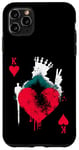 iPhone 11 Pro Max Peace Love Poker - Vintage King Of Hearts Card Game Lover Case