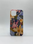 Marmor-etui med blomstermaleri til iPhone 11 Pro Max