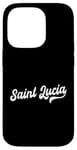 iPhone 14 Pro Saint Lucia Typeset Love St. Lucia St. Lucian Pride Case