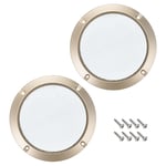 2pcs 8" Speaker Grill Mesh Decorative Circle Woofer Guard Protector Cover Golden