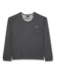 Ted Baker Men's Supersoft Jersey Lounge Long Sleeve Top, Size M Dark Grey Marl