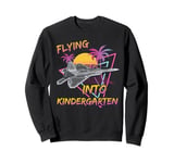 Flying Into Kindergarten Fighter Jet Plane Back To School Sweatshirt