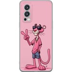 OnePlus Nord 2 5G Genomskinligt Skal Pink Panter Peace