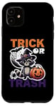 Coque pour iPhone 11 Trick or rather Trash, Costume drôle de raton laveur 2024 Halloween