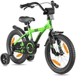 PROMETHEUS BICYCLES® barnesykkel 16 tommer grønn-svart