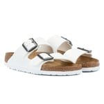 Birkenstock Arizona Birko Flor White Narrow Sandals