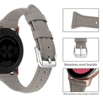 Samsung Galaxy Watch 7 44mm Smalt armband i äkta läder, grå