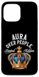 Coque pour iPhone 13 Pro Max Aura Nom Cadeau d'anniversaire Drôle Aura Over People Couronne