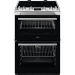 AEG CCX6540ACM 60cm Ceramic Double Oven Freestanding Cooker