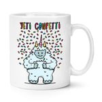 Yeti Confetti 10oz Mug Cup - Funny Animal