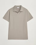 Filippa K Soft Lycra Polo T-Shirt Dove Grey