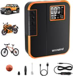 DP3 Gonfleur de Pneus Compresseur d'air Portable, 12V Pompe Pneu de Voiture et Pompe Air sans Fil pour Les Pneus de Voiture, Moto, Scooter, Dirtybike et Ball.[V128]