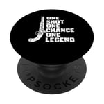 One Shot One Chance One Legend Muzzleloader PopSockets Adhesive PopGrip