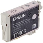 Epson Original C13T08064011 T0806 Light Magenta Ink Cart, Genuine