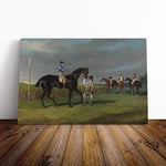 Big Box Art Canvas Print Wall Art John Frederick Herring The Doncaster Gold Cup | Mounted & Stretched Box Frame Picture | Home Decor for Kitchen, Living Room, Bedroom, Multi-Colour, 20x14 Inch