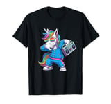 Unicorn in the 80s with Cassette Recorder T-Shirt