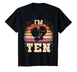 Youth Boxing 10 Year Old Birthday Boy Girl 10th Boxing Birthday T-Shirt