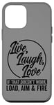 Coque pour iPhone 12 mini Vivre Rire Aimer Si cela ne marche pas Charger Viser Tirer