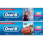 Oral-B Kids Frozen/Cars mix tandkräm 3+ år 75 ml