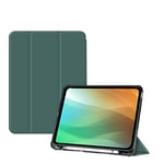 BXGH ipad 10.2 Pouces Housse de Protection 7/8/9e génération 2019/2020/2021, étui de Protection en Cuir, Support réglable, étui Intelligent réveil Automatique/Sommeil pour Apple ipad 10.2" (Vert