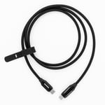 USB-C to USB-C Step UP PD Cable Liquorice Black