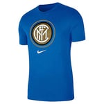 Nike Inter M NK Tee Evergreen Crest T-Shirt Homme, Blue Spark, FR : 2XL (Taille Fabricant : 2XL)