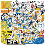 50pcs Donald Duck Daisy Duck Cartoon Waterproof Stickers Car Graffiti Decals