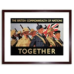 Wee Blue Coo War British Commonwealth Empire WW2 Soldier Ad Framed Wall Art Print