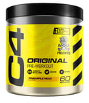 C4 Original Beta Alanine Sports Nutrition Bulk Pre Workout Powder for Men & Women | Best Pre-Workout Energy Drink Supplements | Creatine Monohydrate | Pineapple | 60 Servings