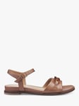 Hotter Modena Leather Ankle Strap Sandals, Rich Tan