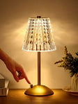 One Fire Touch Lamps Bedside Lamps,Upgraded 3200mAh Rechargeable Lamp Table Lamp,10-Way Dimmable Bedside Lamp for Bedroom Lamp,3 Colors Battery Operated Lamp,Cordless Lamp Small Lamps for Living Room