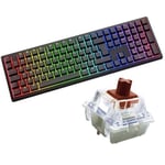 Ducky Zero 6108 Classic Black Wireless Mechanical Keyboard Cherry MX2A Brown - DKZE2408ST3-CBUKPDOECL1AW1