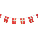 Danmark Flag Garland - Rød/Hvit - Unisport, størrelse One Size