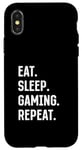 iPhone X/XS Eat Sleep Gaming Repeat Gaming Console Gaming & Video Gaming Case