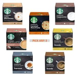 Starbucks by Nescafe Dolce Gusto Coffee Pods. Pick Any 3 Packs from 7 Blends Including: Latte, Cappuccino, Espresso, Grande and Many More