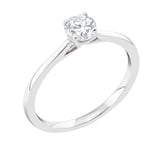 Midem Helsinki enstens diamantring 0,50ct vitguld